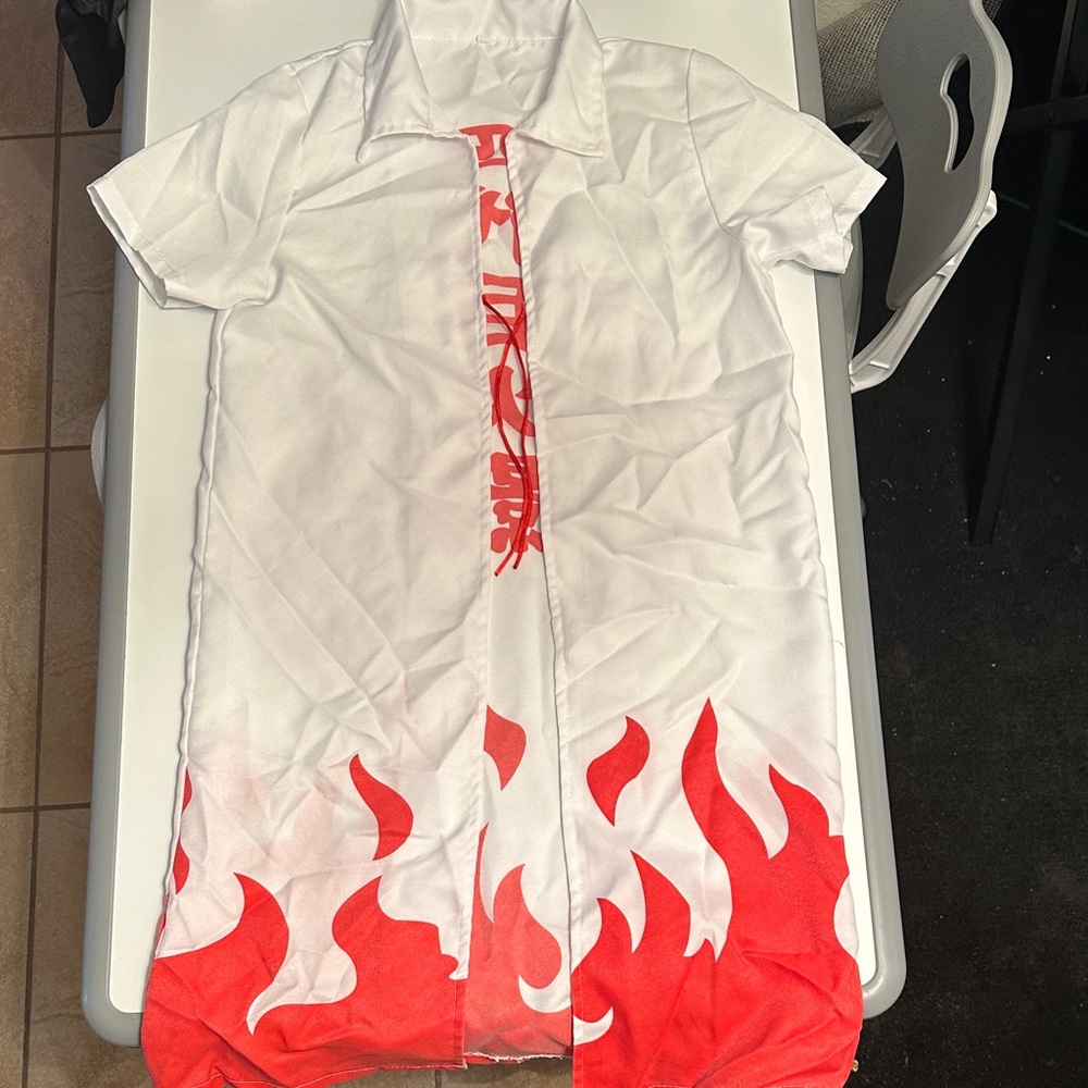 Anime Naruto Costume 4th Hokage Cloak Cosplay Robe